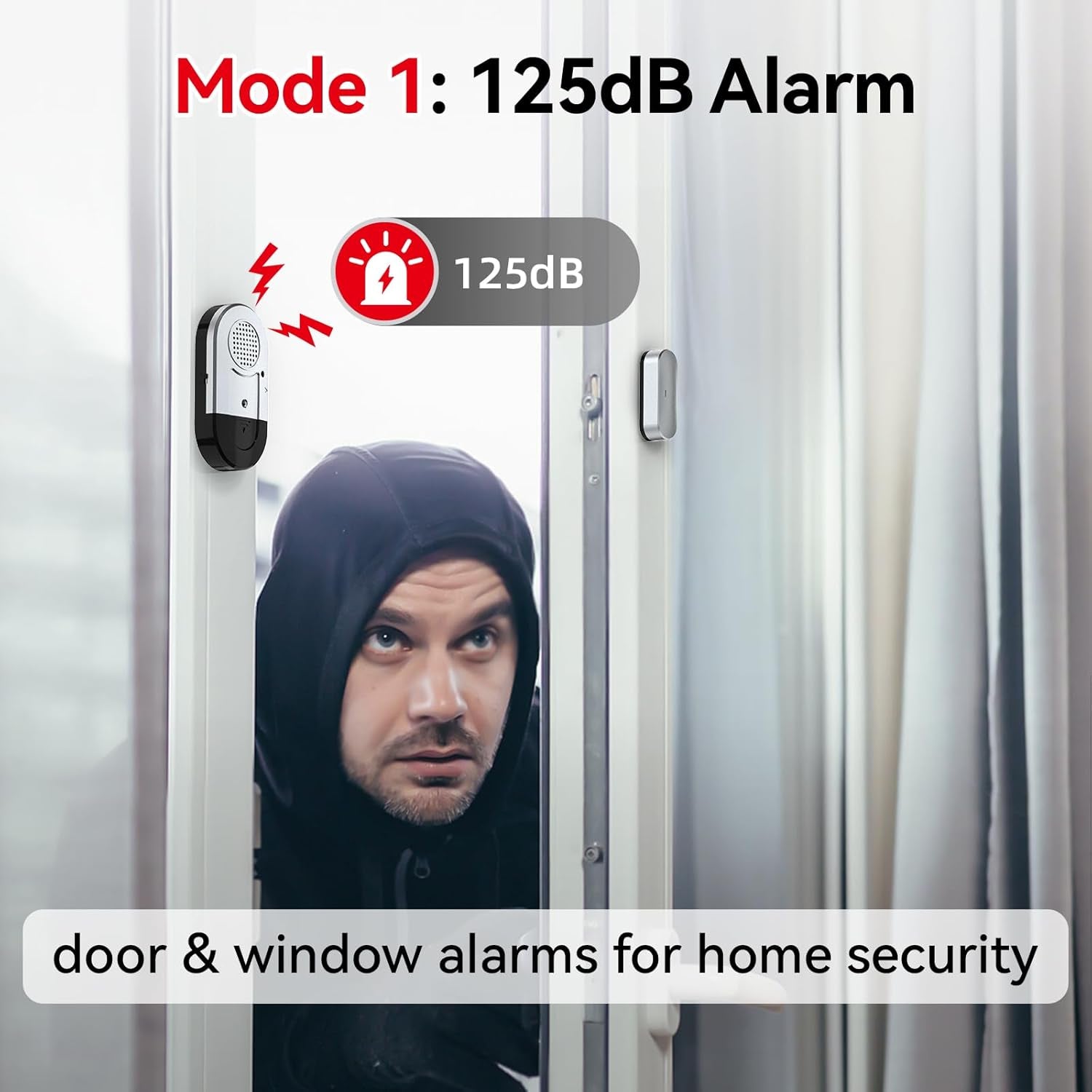 Door Alarms When Opened,Door Window Alarm Sensors for Kids Safety/Home Security/Pool/Garage/Dementia/Toddler/Travel Security,Easy to Install,Volume Control/Loud Alert,Long Battery Life,8 Pack