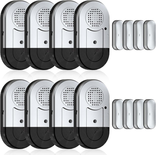 Door Alarms When Opened,Door Window Alarm Sensors for Kids Safety/Home Security/Pool/Garage/Dementia/Toddler/Travel Security,Easy to Install,Volume Control/Loud Alert,Long Battery Life,8 Pack