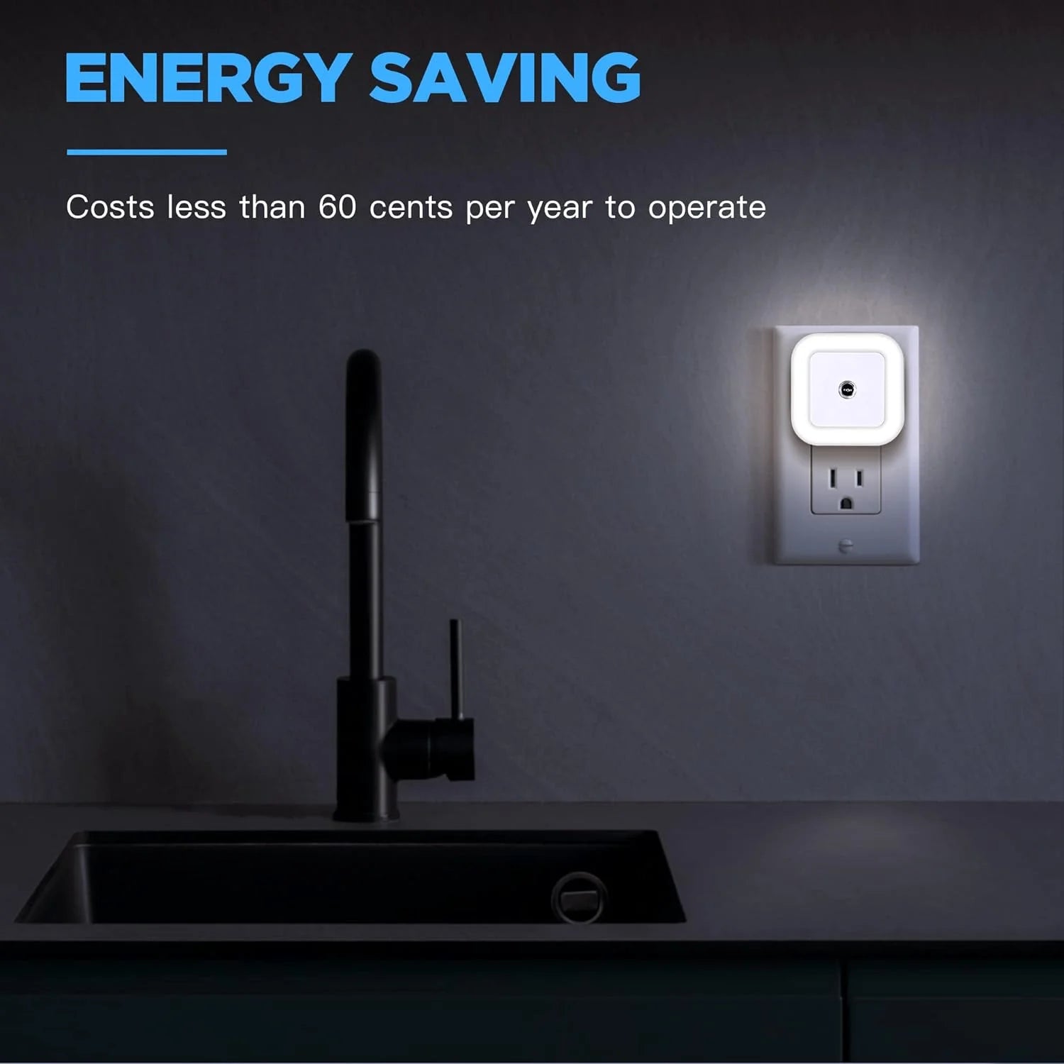 4 Pack Upgraded Plug-In LED Night Light with Adjustable Brightness, Dimmable LED Nightlight with Dusk to Dawn Sensor for Bathroom, Bedroom, Kitchen, Stairs, Hallway